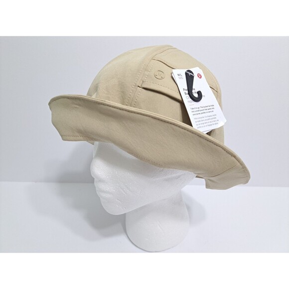 Lululemon Womens M/L Packable Bucket Hat Khaki Beige Tan - Picture 2 of 8